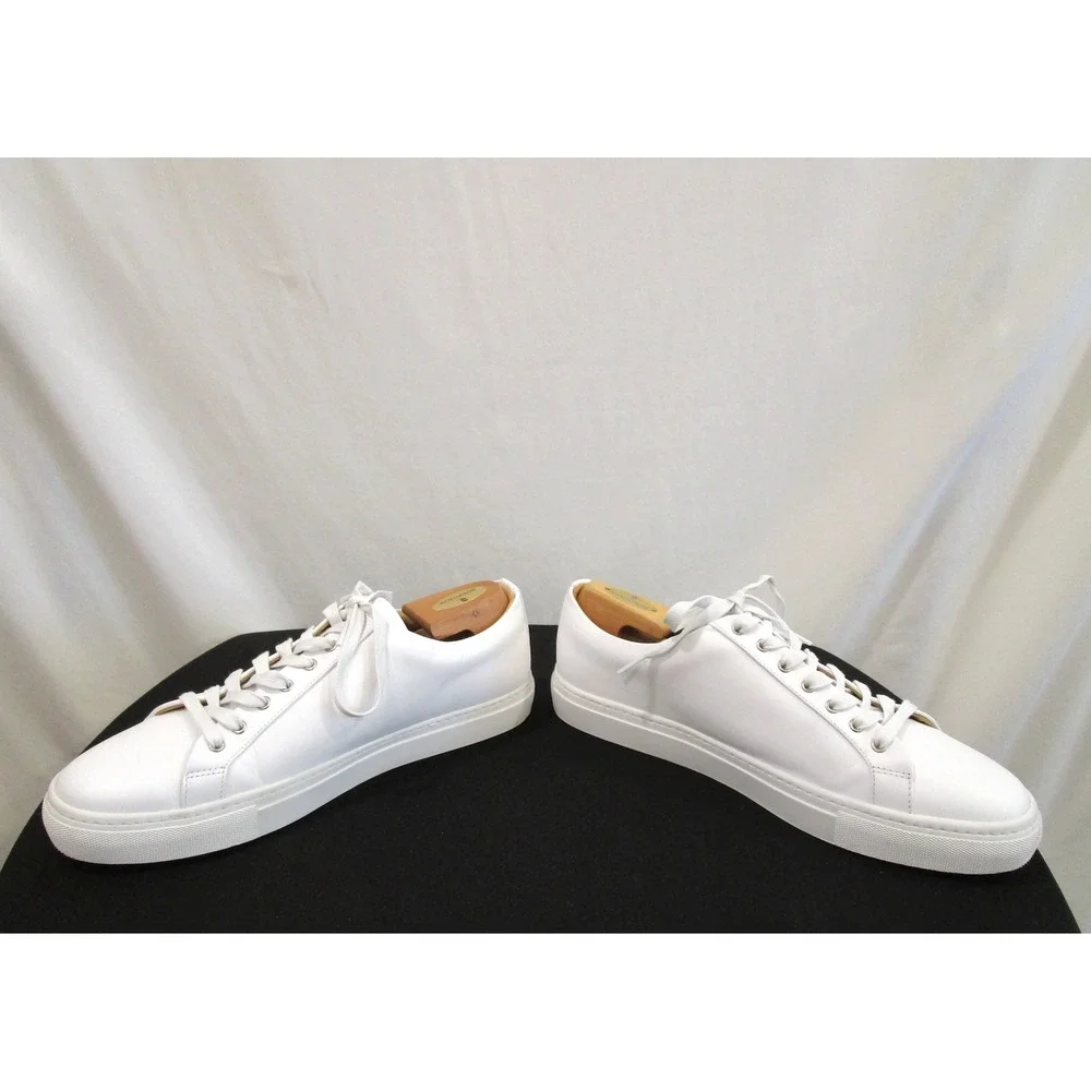 EUC! Thursday Premier Everyday White Leather Low Top Sneakers Men 12.5